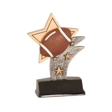 5 1/2 inch Rugby Sports Trophy Award Style-4 2inch Insert Holder Sport StarResin