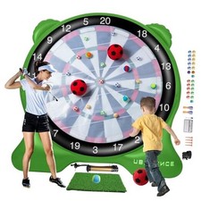 Giant Inflatable Dart Board for Adults, 6ft Outdoor Yard Games with 26 Green