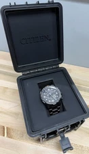 Citizen JY8075-51E Eco-Drive Promaster Men's Watch - Black with Hard Case