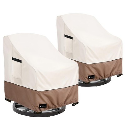 Outdoor Swivel Rocker Chair Cover 2Pack, Waterproof Rocking Chair Covers, All...