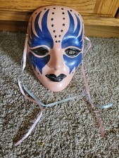Vintage Ceramic Mardi Gras Mask Hand Painted Artistic Faces New Orleans