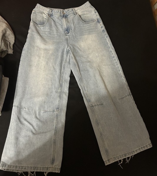 Hell Blaue Baggy-Fit Jeans/Unisex