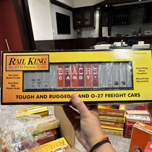 Coche tolva deslizante Rail King Brach's Candy 50' O-27 gris rojo Advertisi 30-75103 | Condition: New
