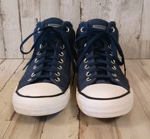 Converse Chuck Taylor All Star High Street Wordmark Mid Herren Größe 10 blau - Bild 3 von 14