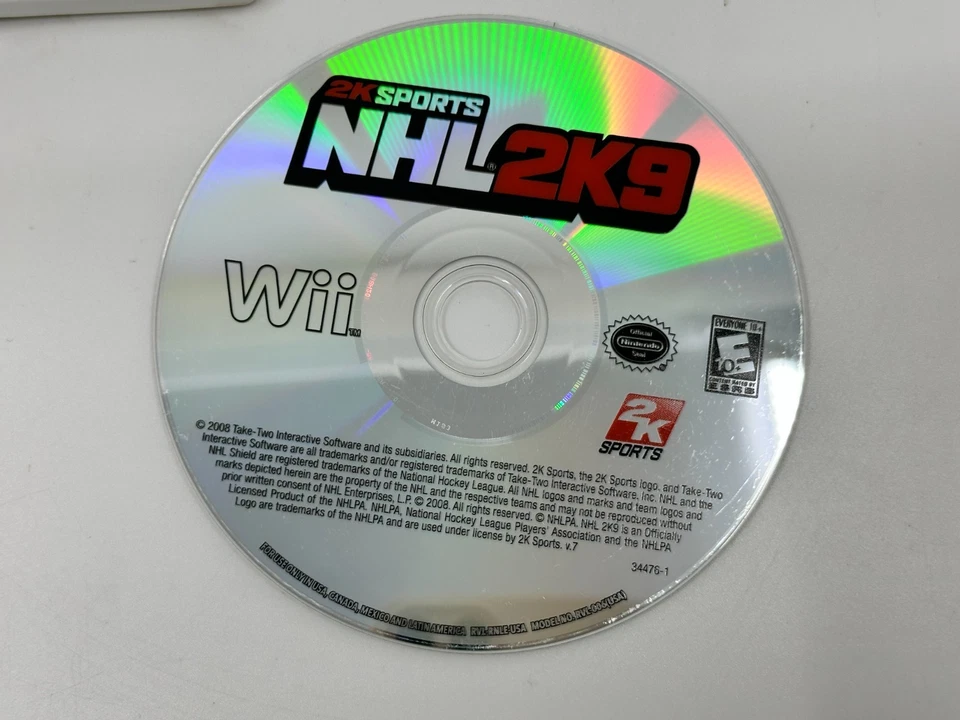 NHL 2K9 - Nintendo Wii Game Complete With Manual - Tested and Working - Image 2 of 4