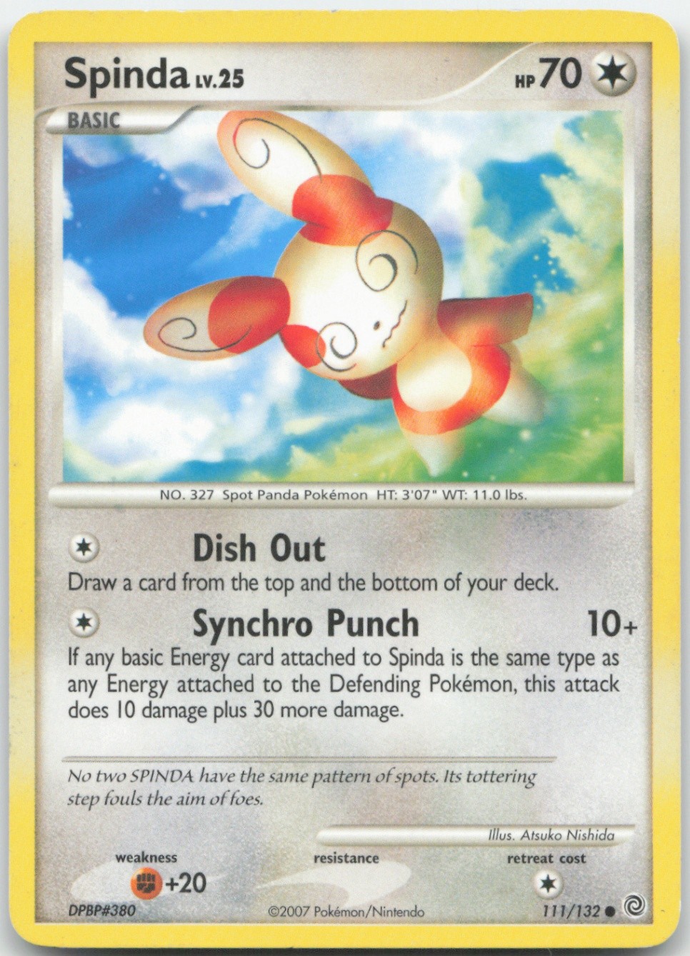 Spinda 111/132 Secret Wonders Pokemon Card LP