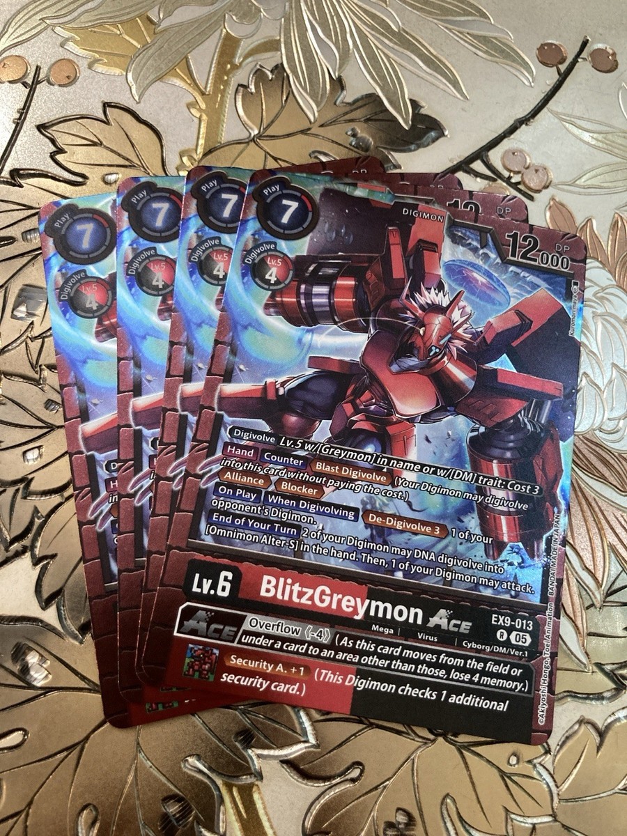 Digimon Card Game Playset BlitzGreymon ACE EX9-013 Rare Versus Monsters