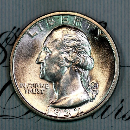 * 1932-S * SOLID+ GEM BU MS WASHINGTON QUARTER * FROM ORIGINAL COLLECTION