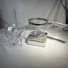 Pyrex Flameware Glass Double Boiler Pot Insert Lid Handle 6283-U 1.5 Quart 1 1/2