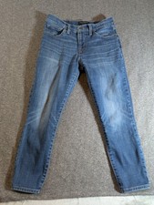 Lucky Brand Jeans Women's Ava Crop Mid Rise Blue Denim Sz6/28" waist