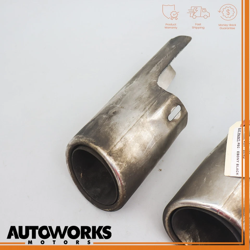 04-05 Jaguar XJ8 XJR VDP X350 Juego de 2 puntas de silenciador de escape trasero izquierdo y derecho OEM Foto 3 de 4