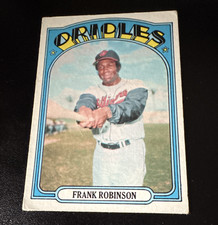 Topps 1972 Frank Robinson Rookie #100 Baltimore Orioles Baseball Trading Card. rookie card picture