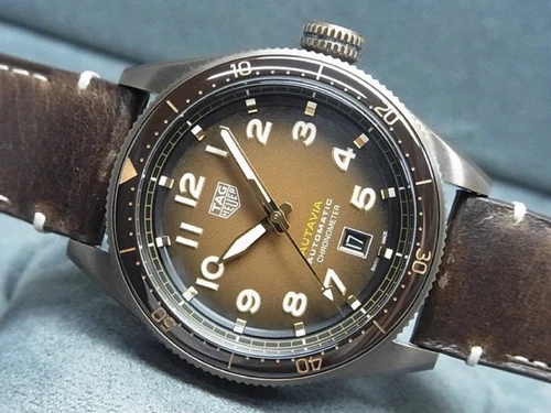TAG HEUER Autavia Calibre5 Chrono meter bronze WBE5191.FC8276 MensWBE5191.fc8276
