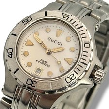 GUCCI Diver Women's 9750L Working White Watch
