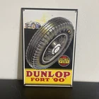 VINTAGE DUNLOP FORT ‘90 SHELL MOTOR OIL PORCELAIN SIGN