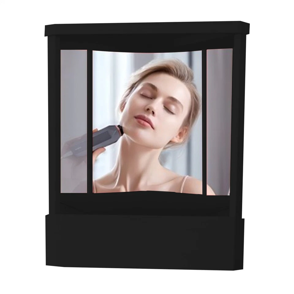 Espejo de maquillaje espejo verdadero no reversible para imagen real espejo no inverso Foto 2 de 4