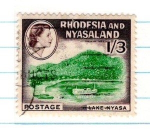 Rhodesia SC 166 1959 Queen Elizabeth II Postage STAMP 1 Shilling 3 pence SA-35