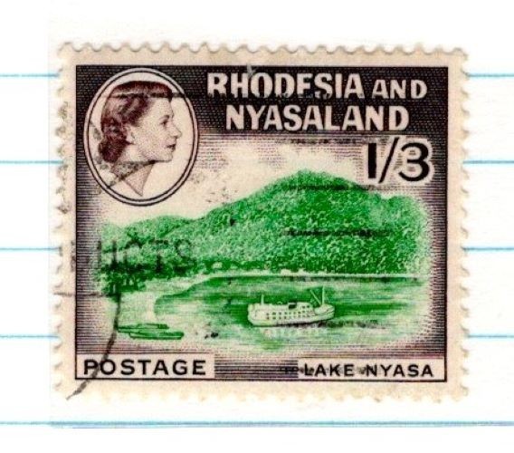 Rhodesia SC 166 1959 Queen Elizabeth II Postage STAMP 1 Shilling 3 pence SA-35