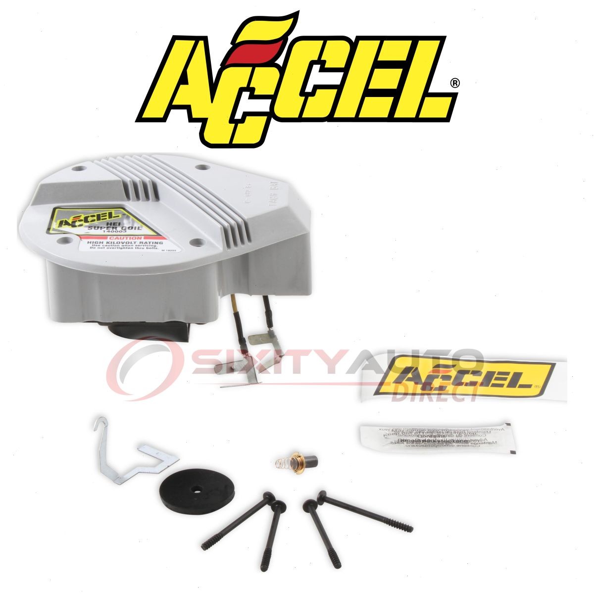 ACCEL Ignition Coil for 1979-1989 GMC P3500 4.8L 5.7L 7.4L L6 V8 - Wire Boot mc