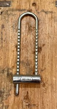 Vintage 1970s Bike Pals Adjustable Shackle U-Lock Chrome Bicycle Lock No Key