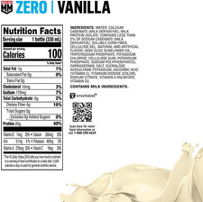 Zero Protein Shake, Vanilla Cr me, 20G Protein, Zero Sugar, 100 Calories, Cal...