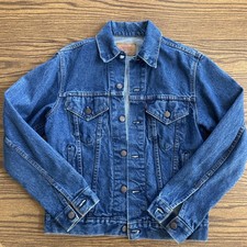 Levis VTG Jacket Mens Sz 38 Blue Denim 90s Trucker Made in USA 70506-0216