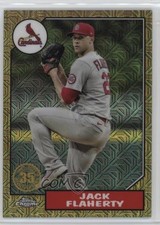 2022 Series 1 1987 Topps Chrome Silver Pack Mojo Gold 6/50 Jack Flaherty 19wd