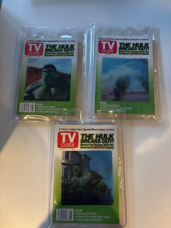 tv guide the hulk hologram  edition