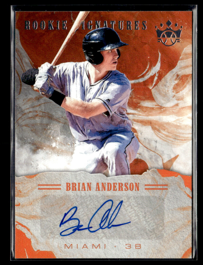 Brian Anderson 2018 Diamond Kings Rookie Signatures RC Auto