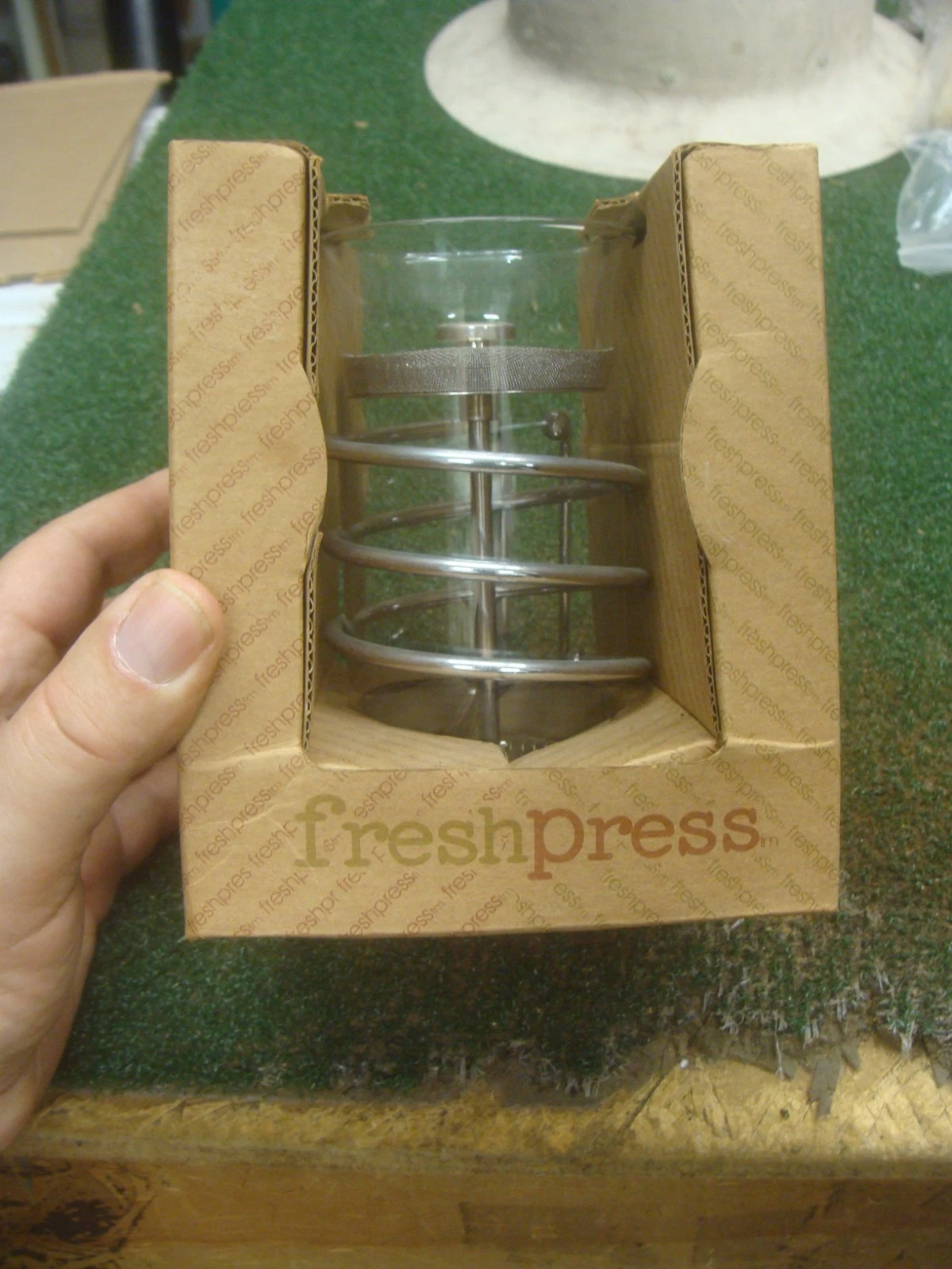 NEW - Fresh Press 1-Cup French Press Stainless Steel Coffee & Tea Maker