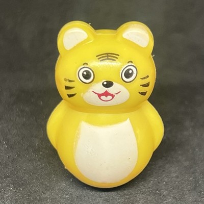 Tiger Mini Tumbler Wobbler Roly-Poly Weighted Bottom 1.5'' Animal Plastic Toy A4