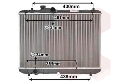 Motorkühler Wasserkühler VAN WEZEL 52002083 für SWIFT SUZUKI MZ EZ 3 RS413 ZC11S