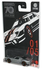 Matchbox 70 Years Special Edition (2022) Silver 2005 Ford GT Toy Car 1/5
