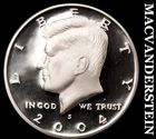 2004-S Silver Kennedy Half Dollar-Choice Gem Proof Lustrous No Reserve #i2717