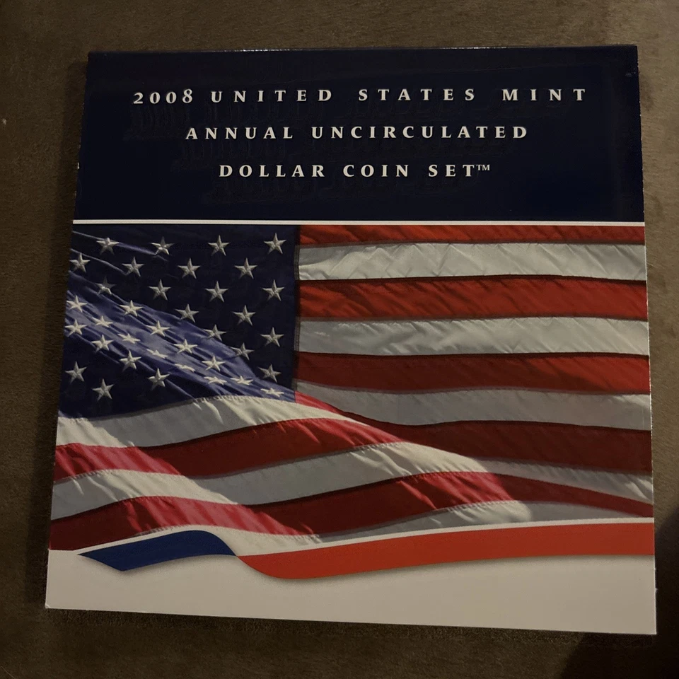 American Eagle Silver.  2008 United States Annual Uncirculated Dollar Coin Set. - Image 2 of 4