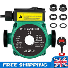 Central Heating Pump 25/60-130 compatible with Grundfos pump replacement 3 Speed