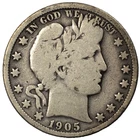 1905-P Liberty Barber Silver Half Dollar 50c Philadelphia Very Good VG+ #2