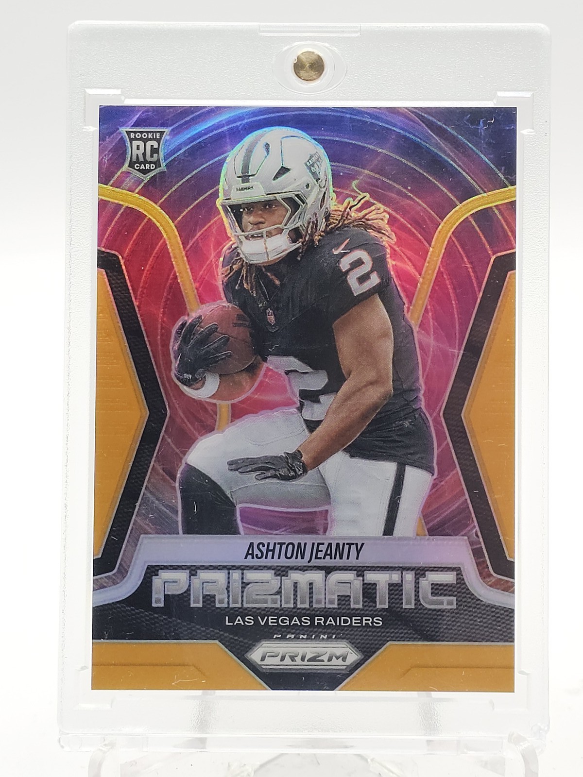 Ashton Jeanty Panini Prizm Prizmatic #7 Gold