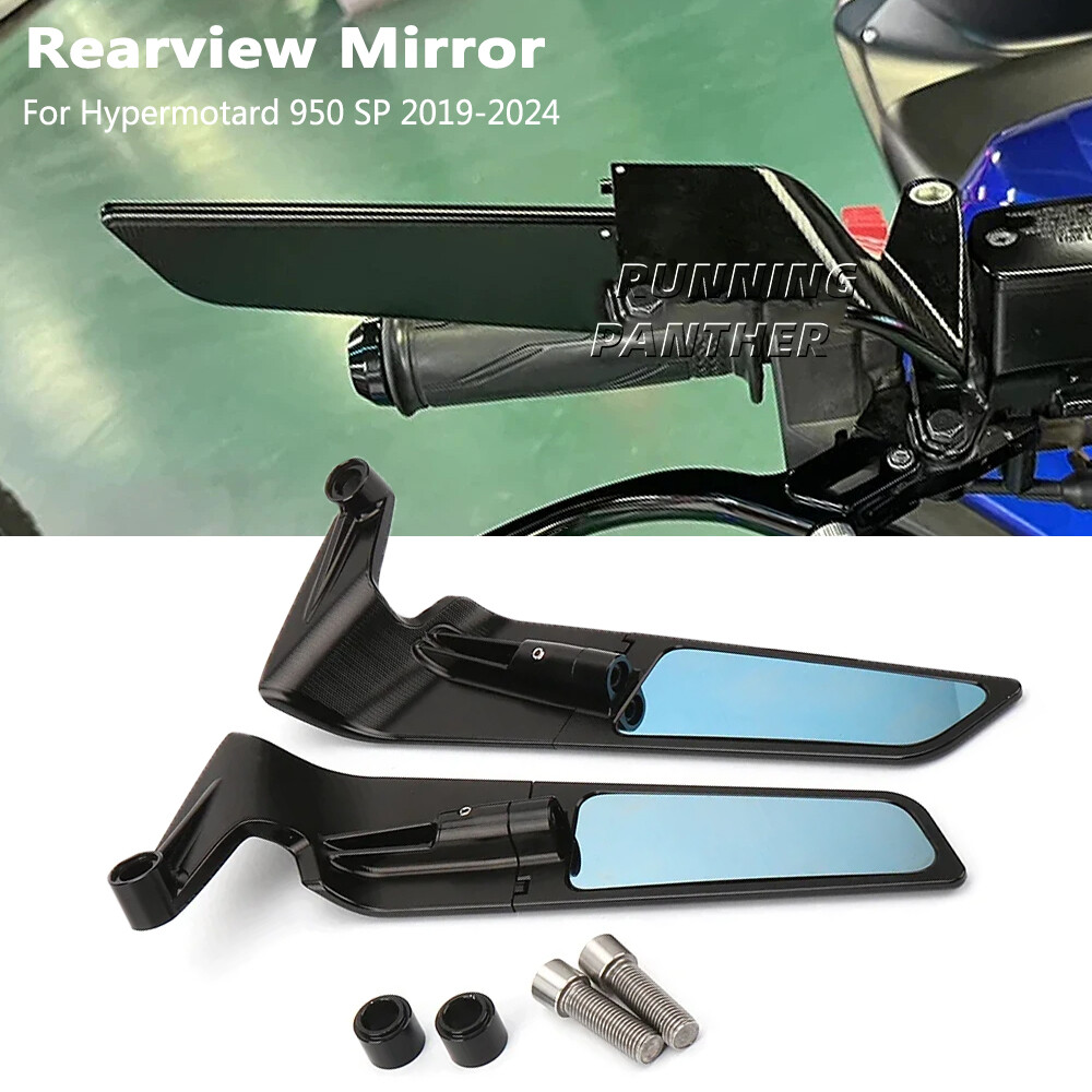 Ducati Hypermotard950 ミラー 右 新品 For DUCATI Hypermotard 950 SP Rearview Mirrors Rotating Adjustable