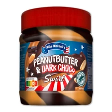 Mike Mitchell's PEANUT BUTTER & Dark Chocolate Swirl BREAD SPREAD 1 jar 340g