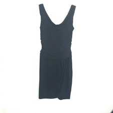 Ralph Lauren Women's Black Cowl Neck Sleeveless Wrap Skirt Dress size 12 CHK