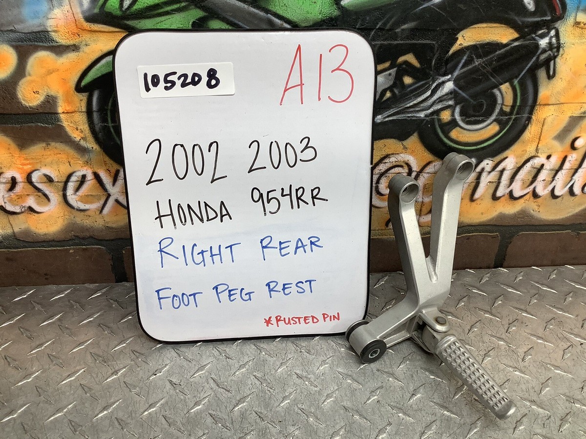 2002 2003 Honda 954rr Right Rear Foot Peg Rest 02 03 A13 | eBay