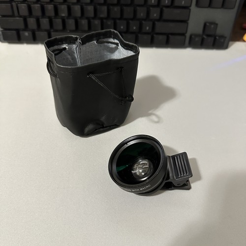 2in1 Clip On Camera Lens Kit 0.45x Wide Angle 15x Macro Universal For Cell Phone - Picture 5 of 8