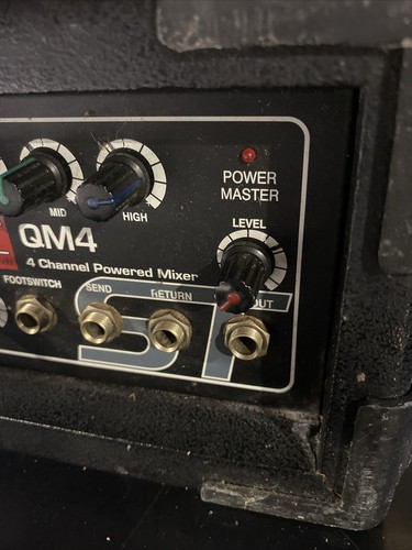 Audio choice professional audio sound tech QM4 Powered Mixer Powers On Untested - Picture 13 of 13