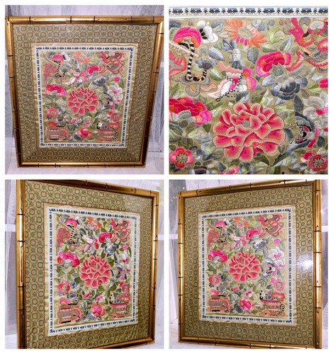 ANTQ Chinese SUZHOW Su Xiu 蘇繡 Padded Embroidery Forbidden Stitch Textile Panel - Picture 7 of 20