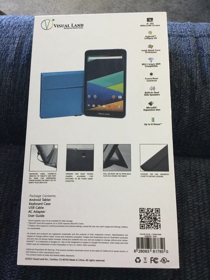 Prestige Elite 8 Q Android Tablet With Keyboard, Case & Stand - Изображение 3 из 4