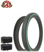 SCHWINN STYLE BICYCLE 16X1-3/4 S7 & 20X2.125 S2 WIDE SLICK GN LINE TIRE W/TUBES.