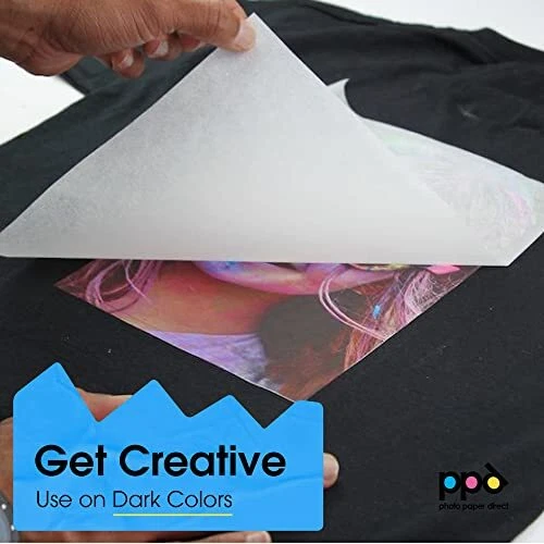 PPD Inkjet Premium T Shirt Transfer Paper A4 for Dark Fabric x 10 Sheets - Image 2 of 4