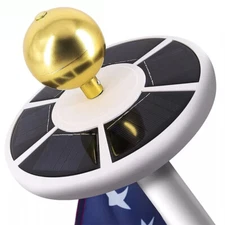 Solar Powered Flag Pole Light 26 LED Auto Active Super Bright Outdoor Waterproof