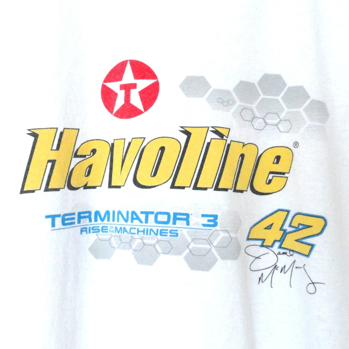 Y2K Vintage Halvoline race car driver Daniel McManus Terminator 3 